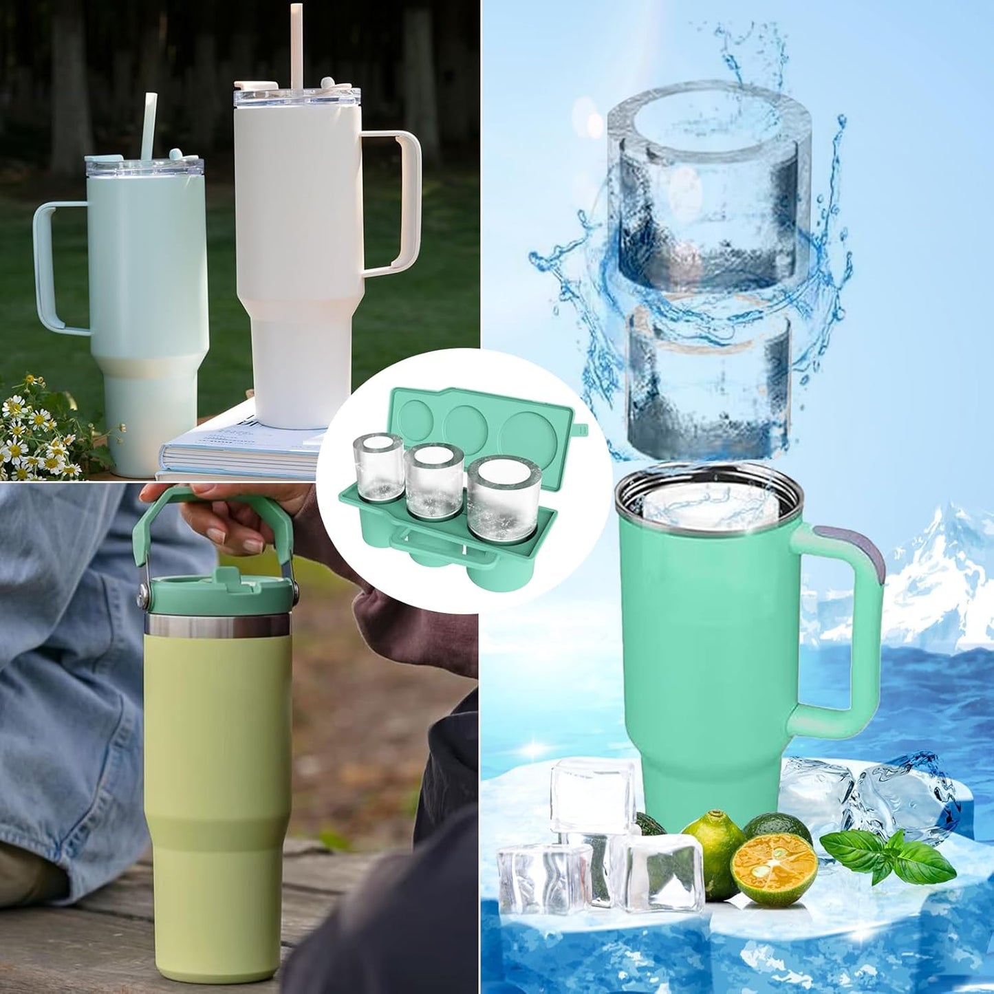 🔥 Must-Have! 3PCS Silicone Ice Molds with Lids – Perfect Fit! 🥤