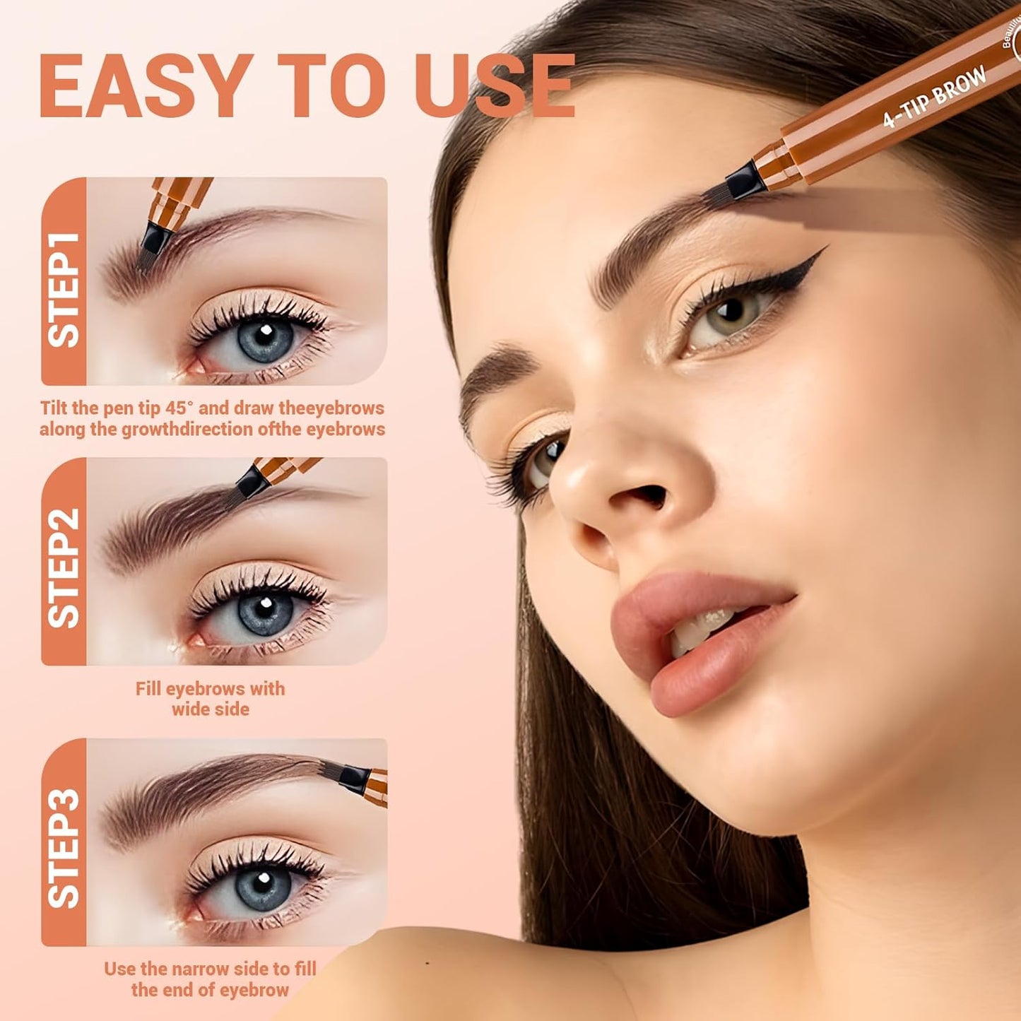 🧚‍♀️ 2025 Must-Have Brow Pen – Hair-Like & Long-Lasting!