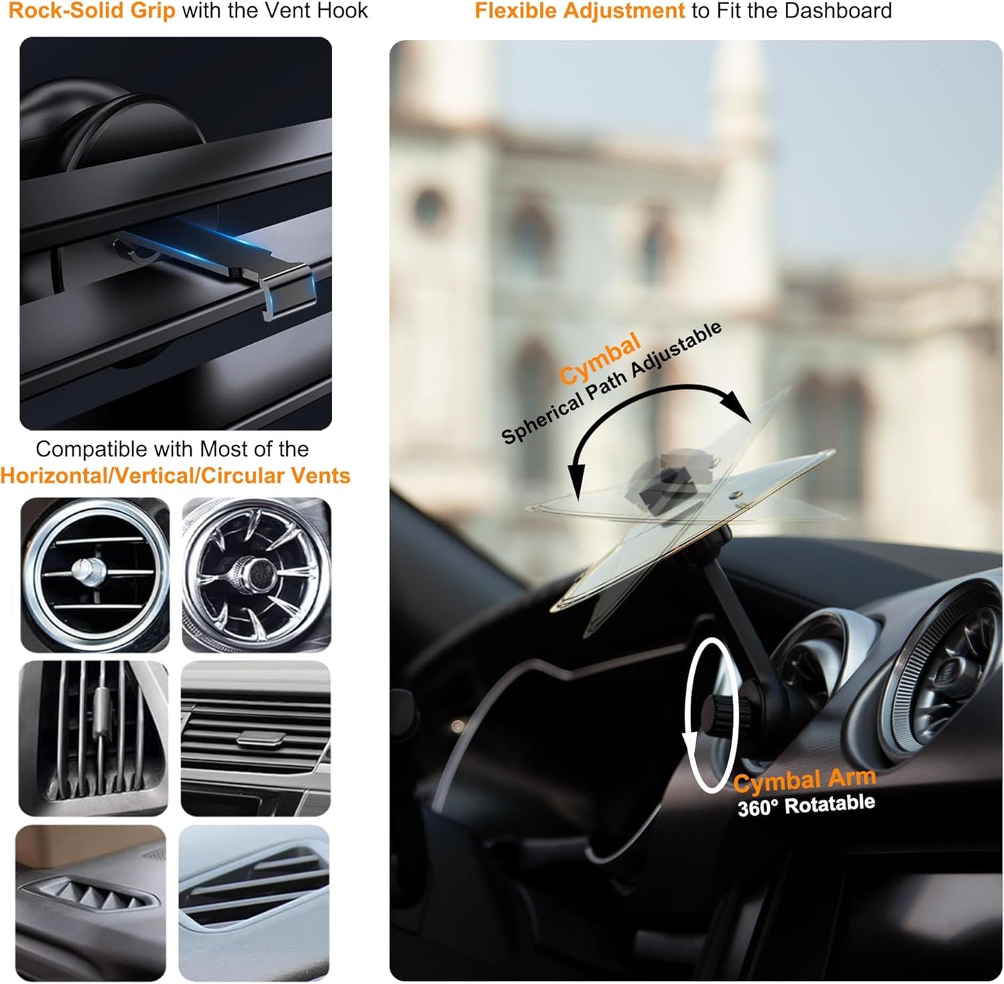 🎶 2025 New Car Crash Cymbal Air Vent: Mini Drum Cymbal for Ultimate Driving Fun!🥁🚗