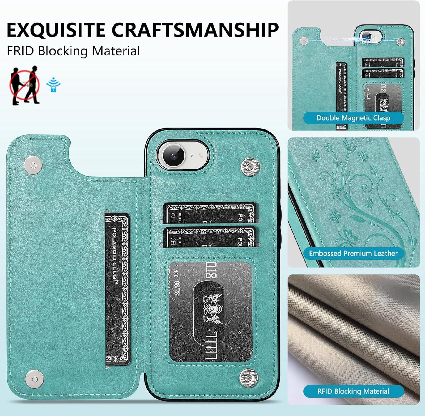 🦋 Hot Pick! Elegant Butterfly Wallet Case – Style Meets Protection! 💙