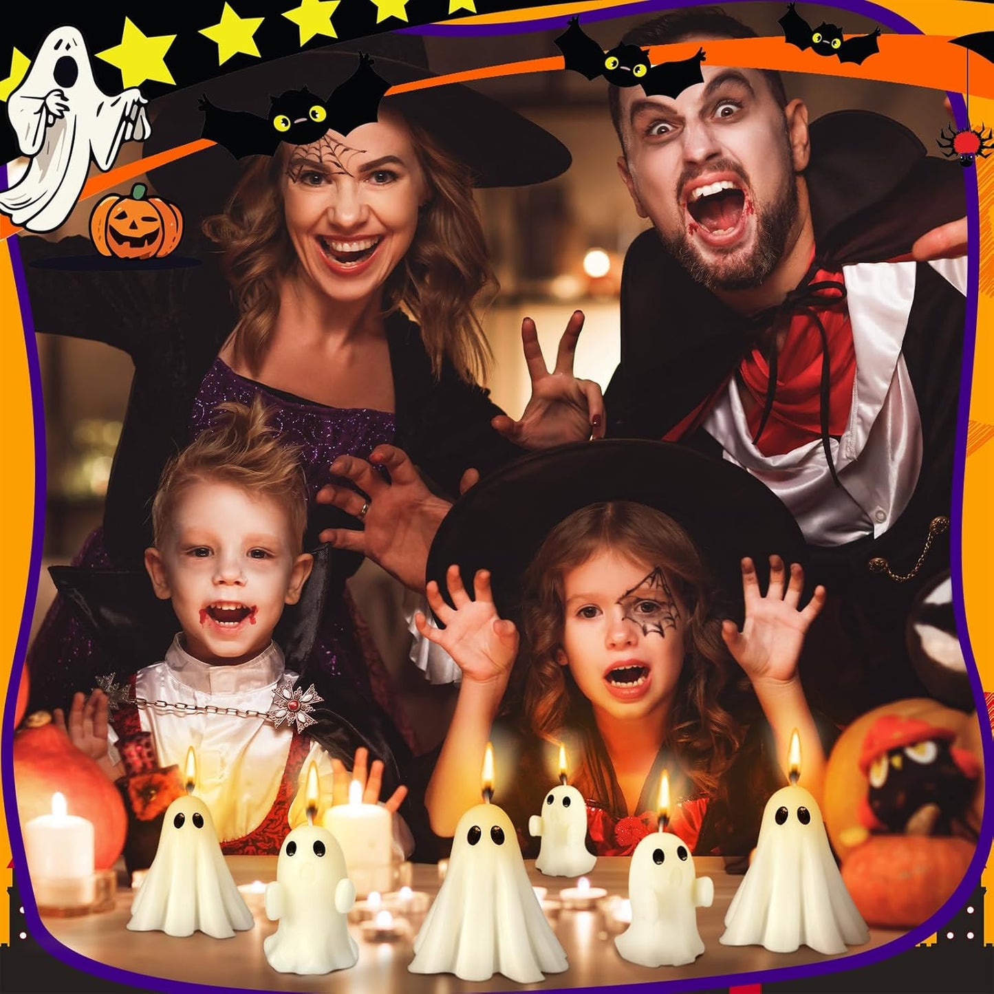 👻 Spooky & Sweet! Halloween Ghost Candles Are Here! 🕯️🎃
