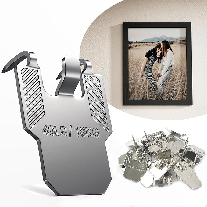 🔥 No-Drill Claw Hooks – Damage-Free Wall Picture Hanger Set