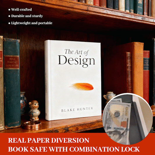 Real Paper Diversion Book Safe with Combination Lock
