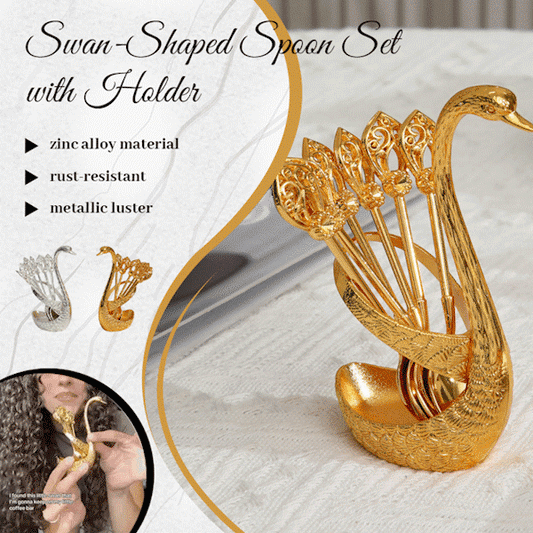 🦢Light Luxury Style Little Swan Spoon Set