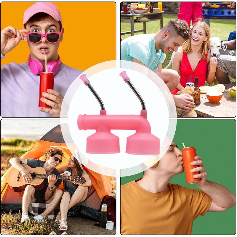 🔥 Double the Beer, Double the Fun! Beer Snorkel for Every Party! 🎊