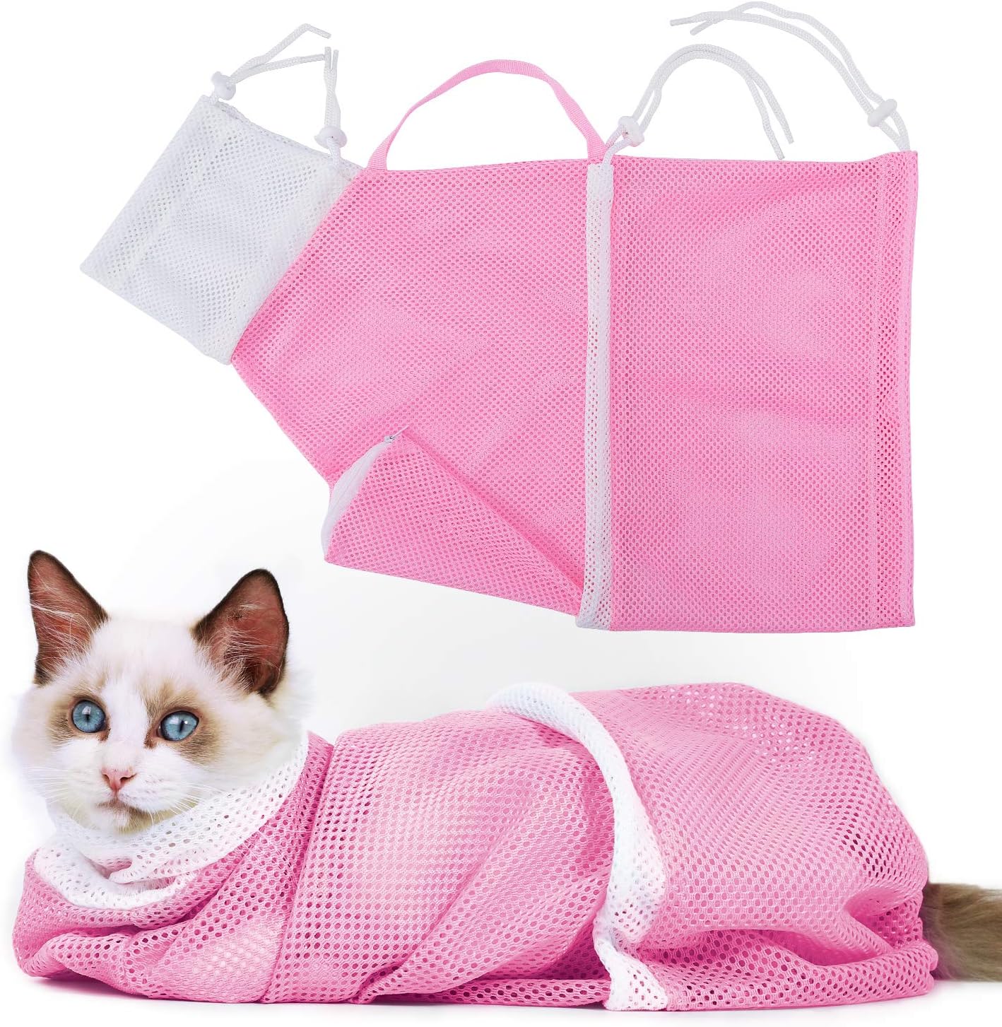 🧼 Bath Time Saver! Anti-Bite Cat Restraint Bag ✂️🐱