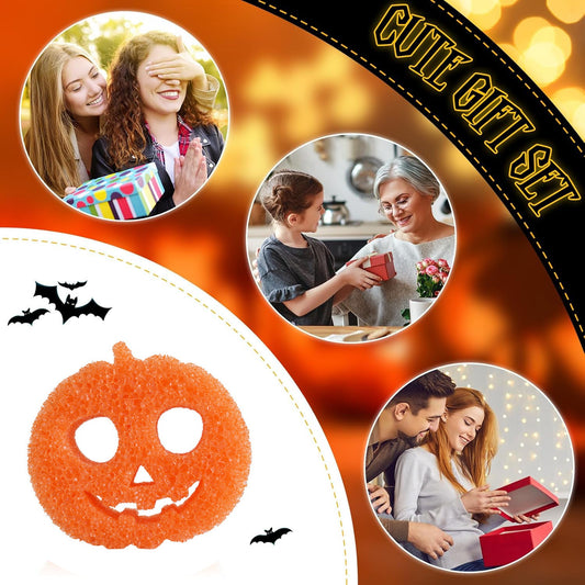 🎃 Spooky & Functional! Cute Ghost & Bat Sponges for Halloween Cleaning Fun 🧽