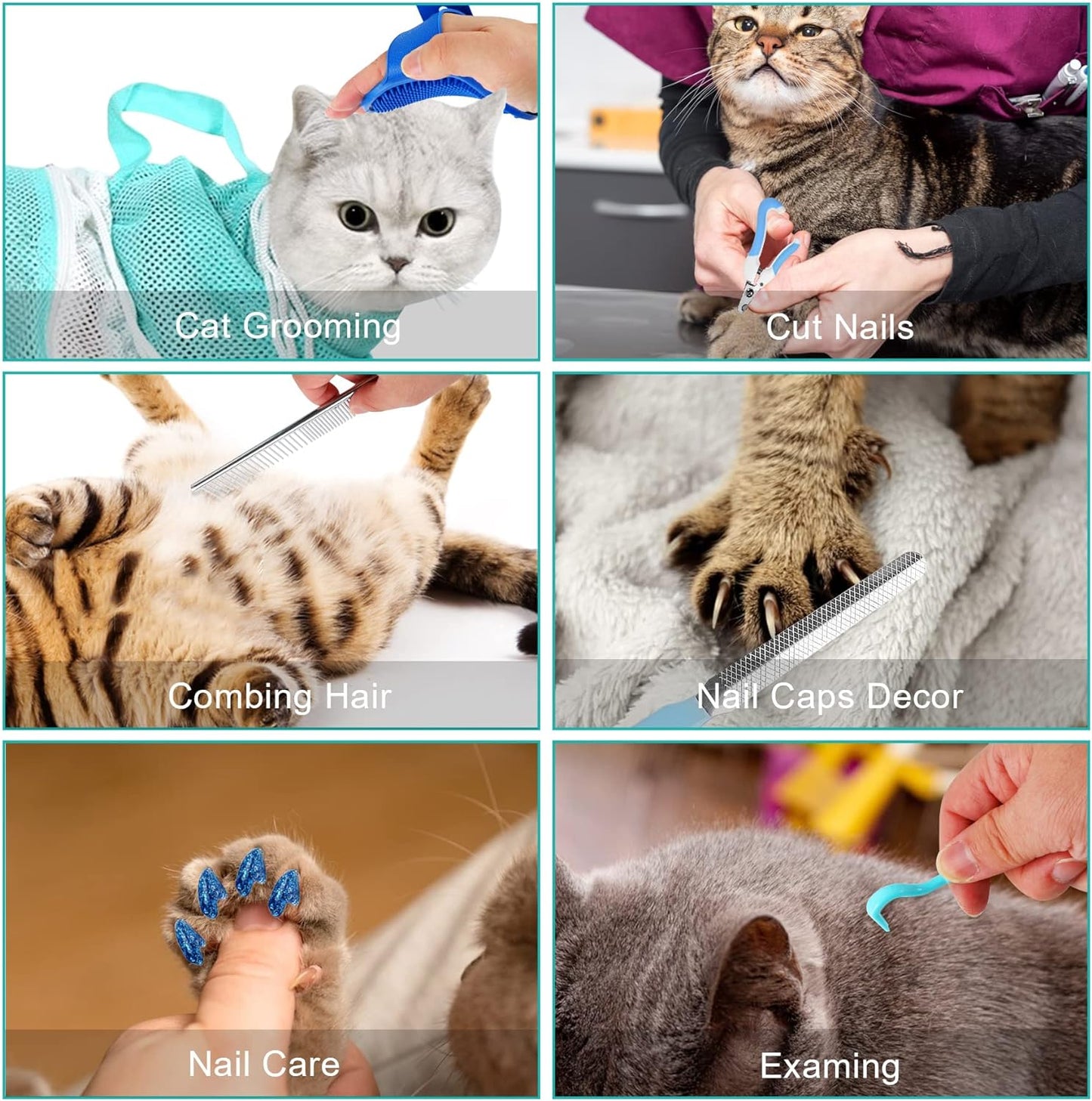 🧼 Bath Time Saver! Anti-Bite Cat Restraint Bag ✂️🐱