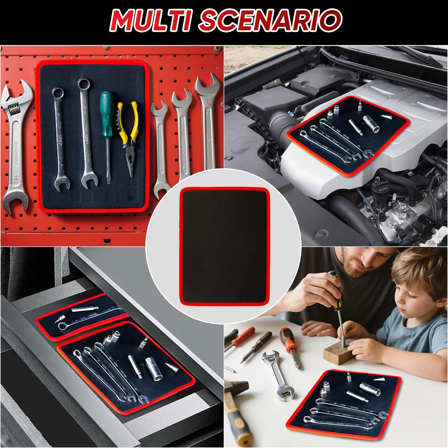 🧲 Double-sided Magnetic Leather Pad