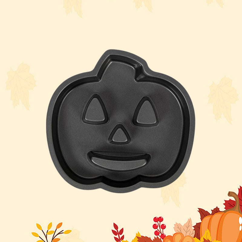 🎃 Hot Pick! 3D Carbon Steel Pumpkin Face Cake Pan – Spooky & Fun! 👻