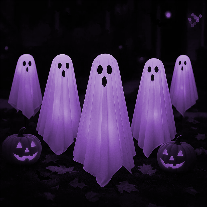 👻LED Glowing Halloween Ghost Stake Decor