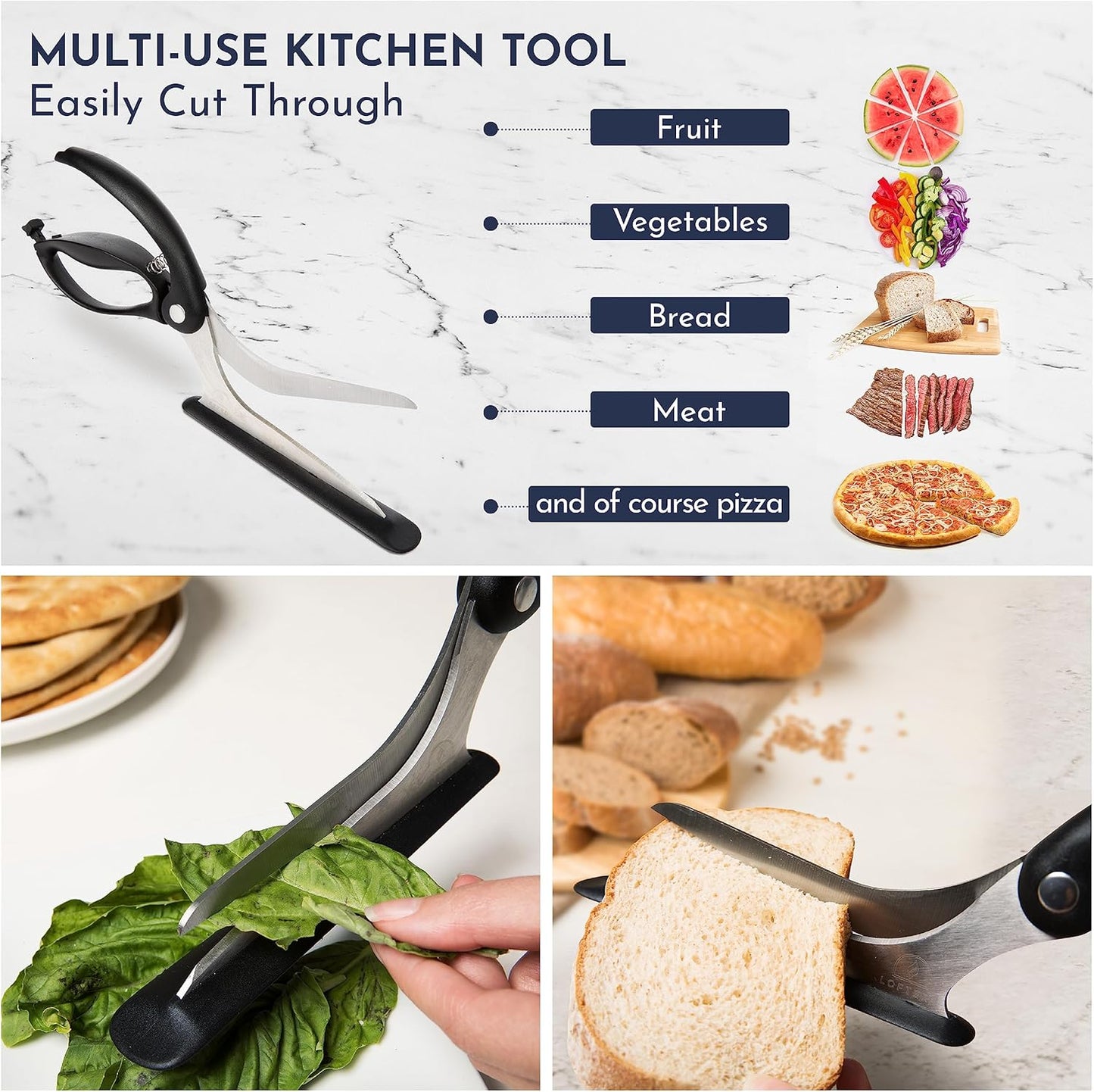 🔥 Best-Selling 2-in-1 Pizza Cutter + Server Combo!