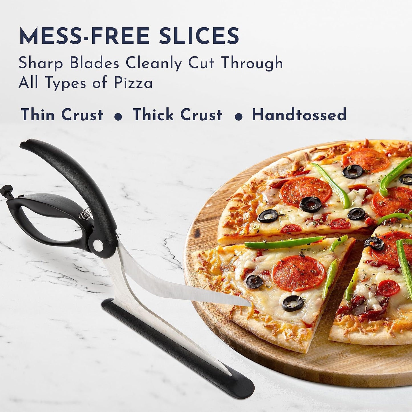🔥 Best-Selling 2-in-1 Pizza Cutter + Server Combo!