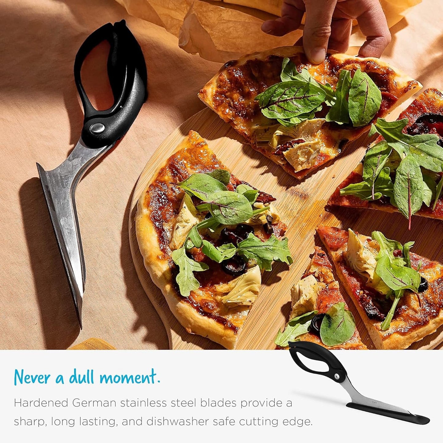 🔥 Best-Selling 2-in-1 Pizza Cutter + Server Combo!