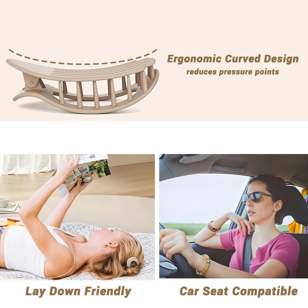 Oval Acrylic Flat Non-Slip Hair Clip