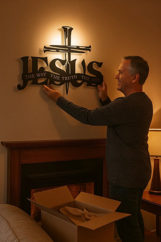 🔥Jesus & Cross Design Wall Art - ⌛Limited Handmade Series