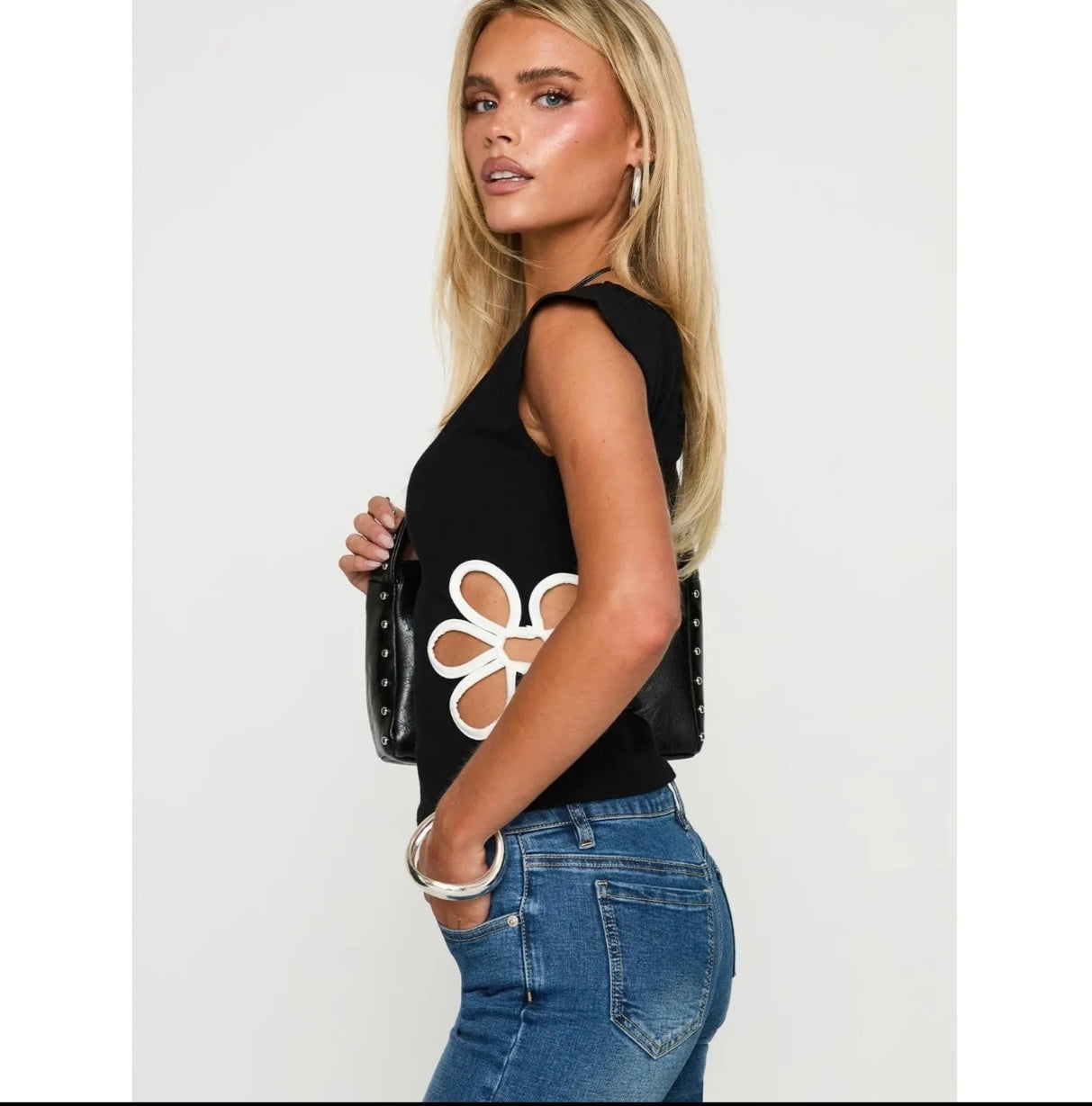 Floral Cut-Out Summer Vest
