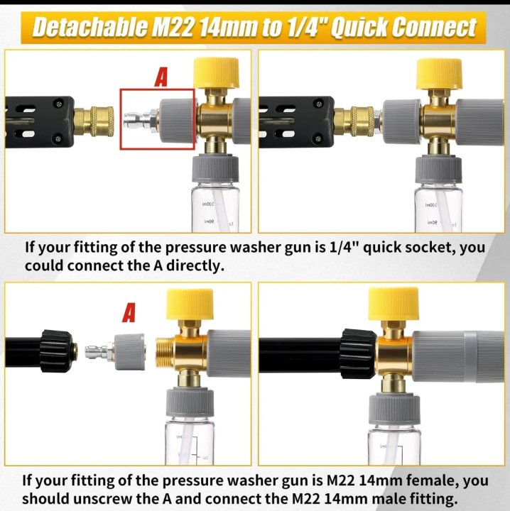 🚿Dual Wand Foam Cannon Pressure Washer