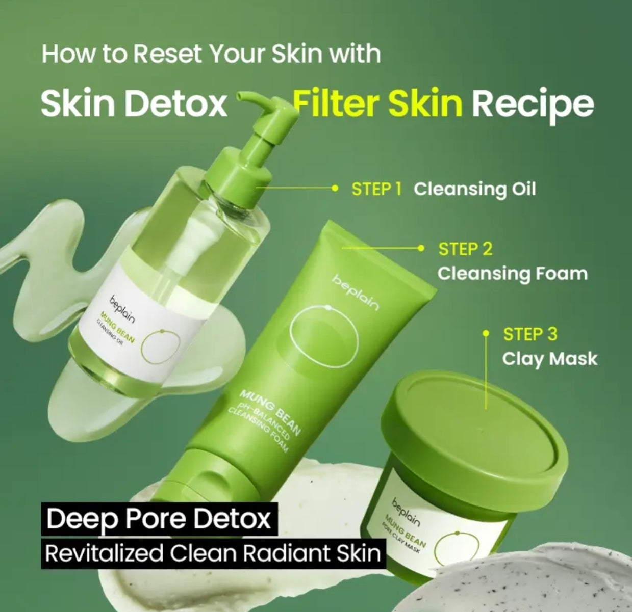 [beplain] Skin Cleansing Trio