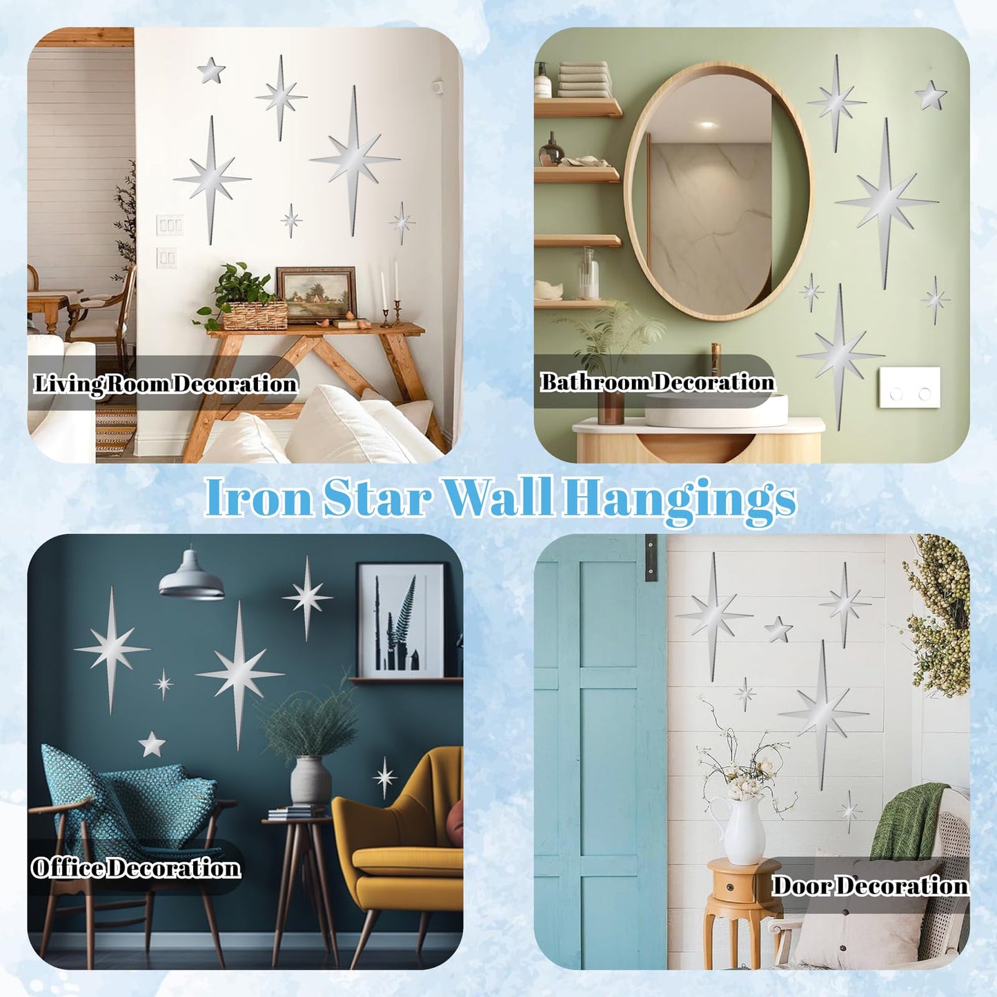 ✨ Mirror Star Wall Decals
