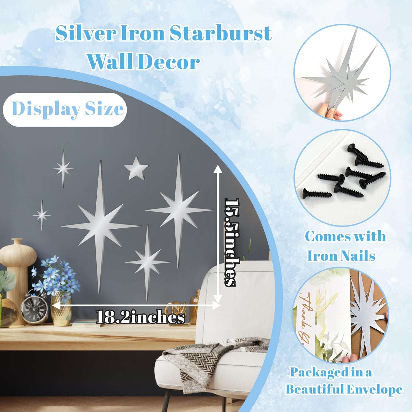 ✨ Mirror Star Wall Decals