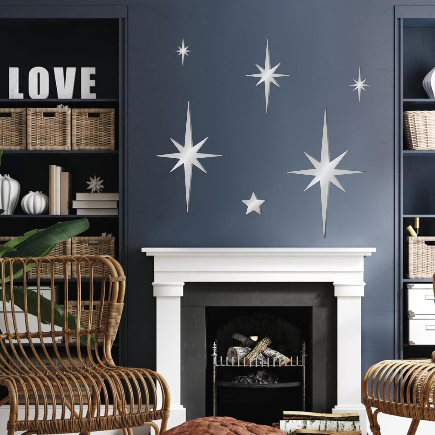 ✨ Mirror Star Wall Decals