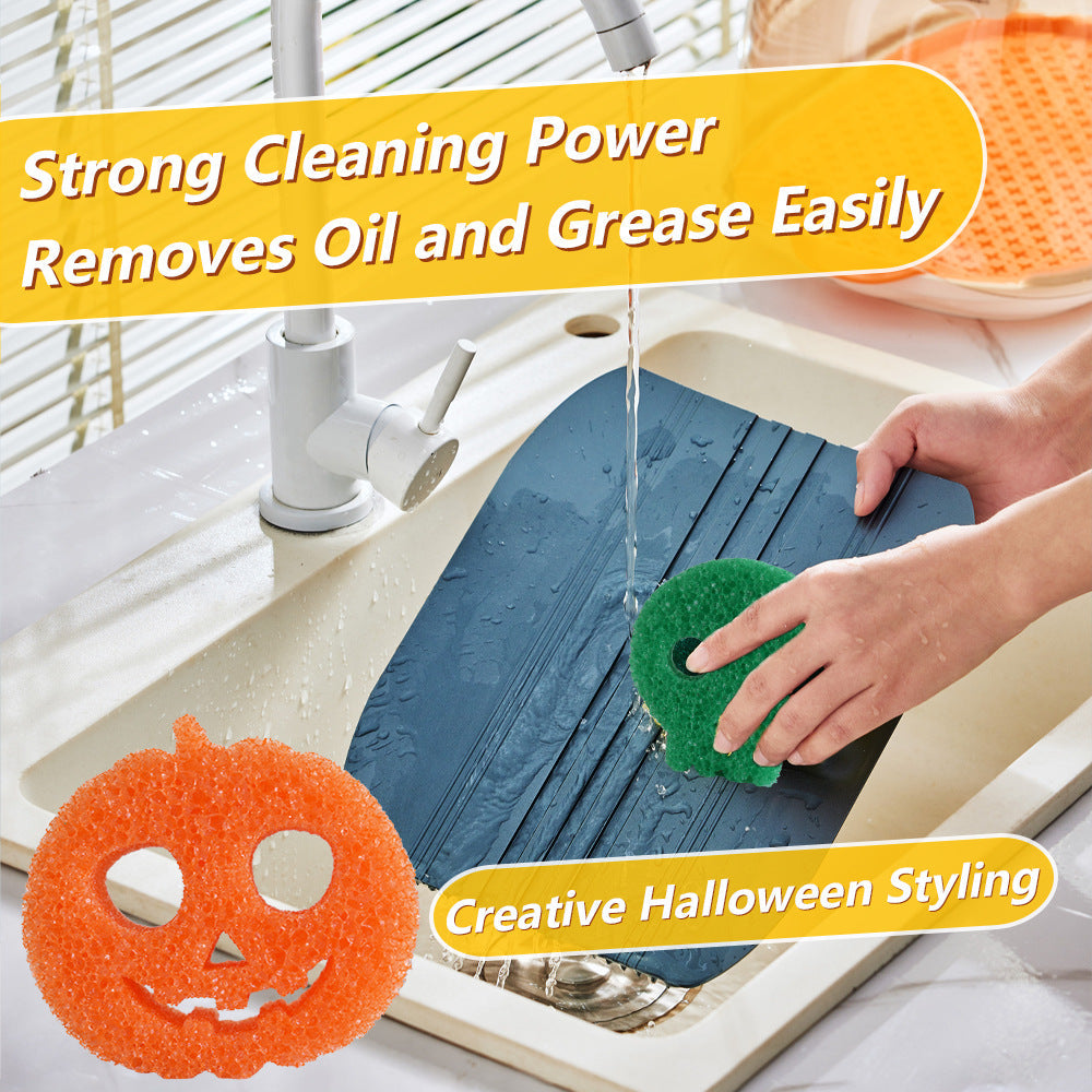 🎃 Spooky & Functional! Cute Ghost & Bat Sponges for Halloween Cleaning Fun 🧽