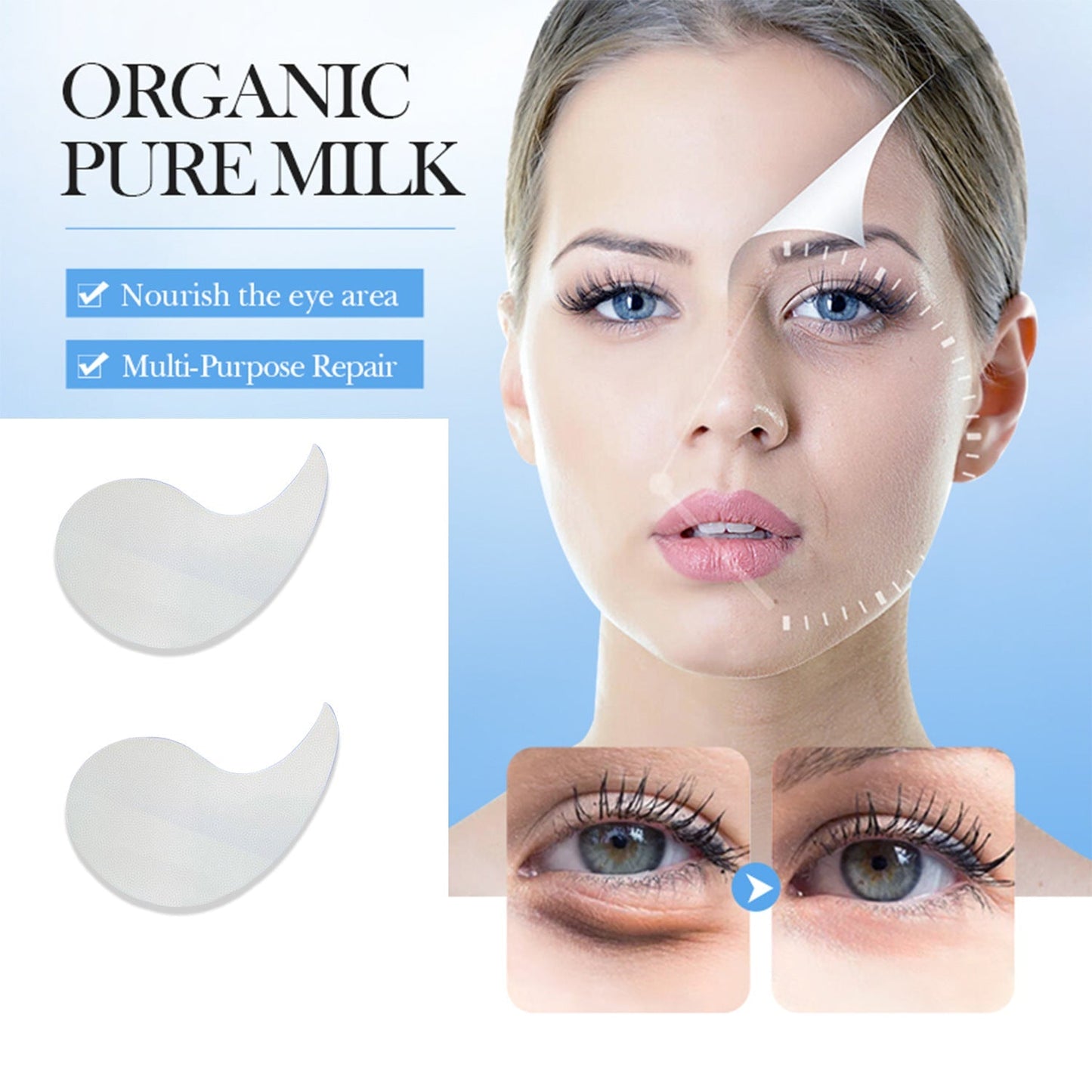 🌿 Top-Rated! Hydrating Collagen Eye Patches – Refresh in Minutes ⏰