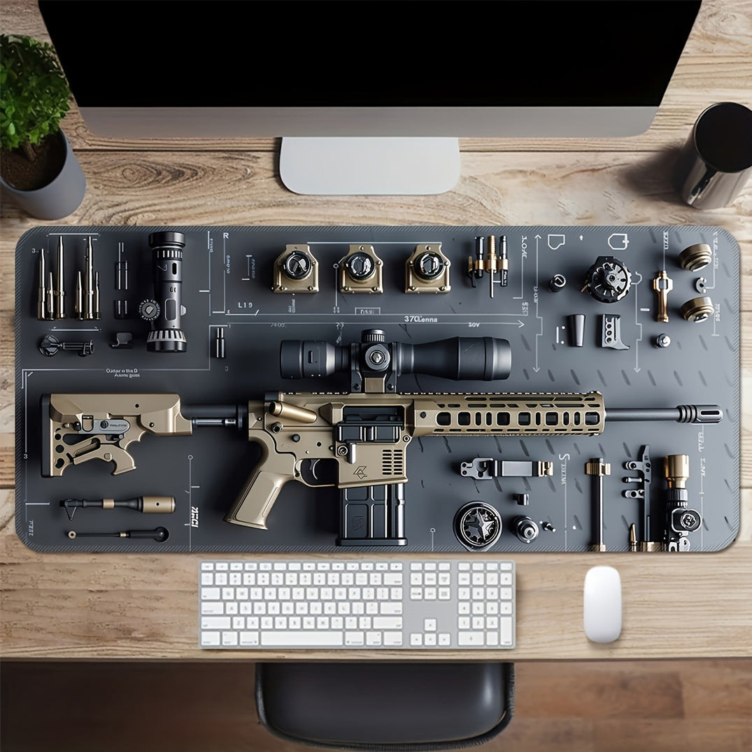 Top Seller!🎮 Gun Keyboard & Mouse Pad - Hot Deal💥