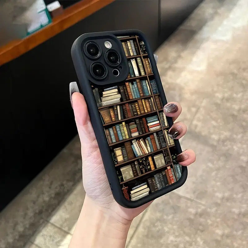 ✨2025 NEW📚 Bookish Beauty! Vintage Bookshelf iPhone Case