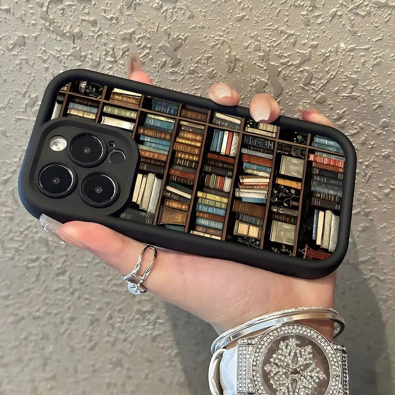 ✨2025 NEW📚 Bookish Beauty! Vintage Bookshelf iPhone Case