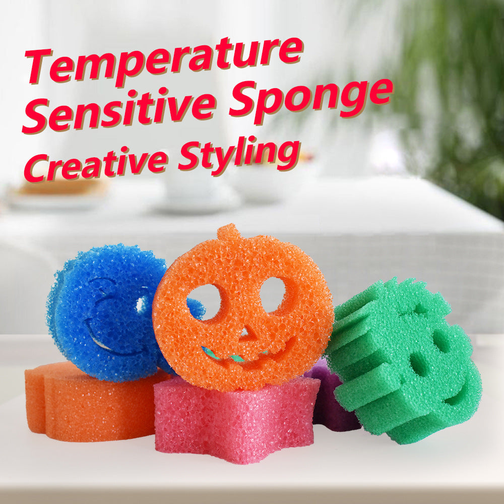 🎃 Spooky & Functional! Cute Ghost & Bat Sponges for Halloween Cleaning Fun 🧽