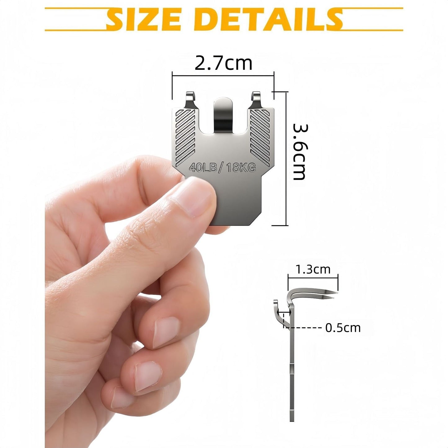 🔥 No-Drill Claw Hooks – Damage-Free Wall Picture Hanger Set