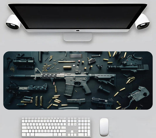 Top Seller!🎮 Gun Keyboard & Mouse Pad - Hot Deal💥