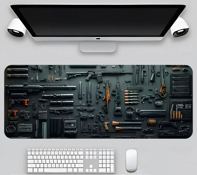 Top Seller!🎮 Gun Keyboard & Mouse Pad - Hot Deal💥