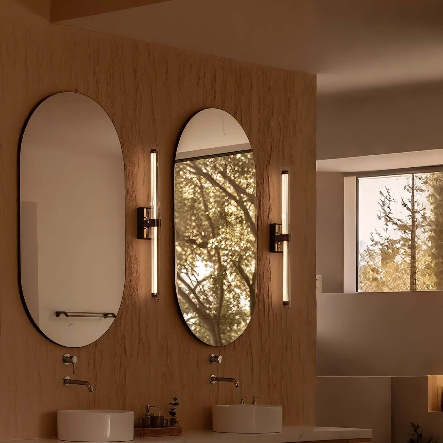 Modern Linear LED Wall Light - Dimmable Color Temperature Adjustable