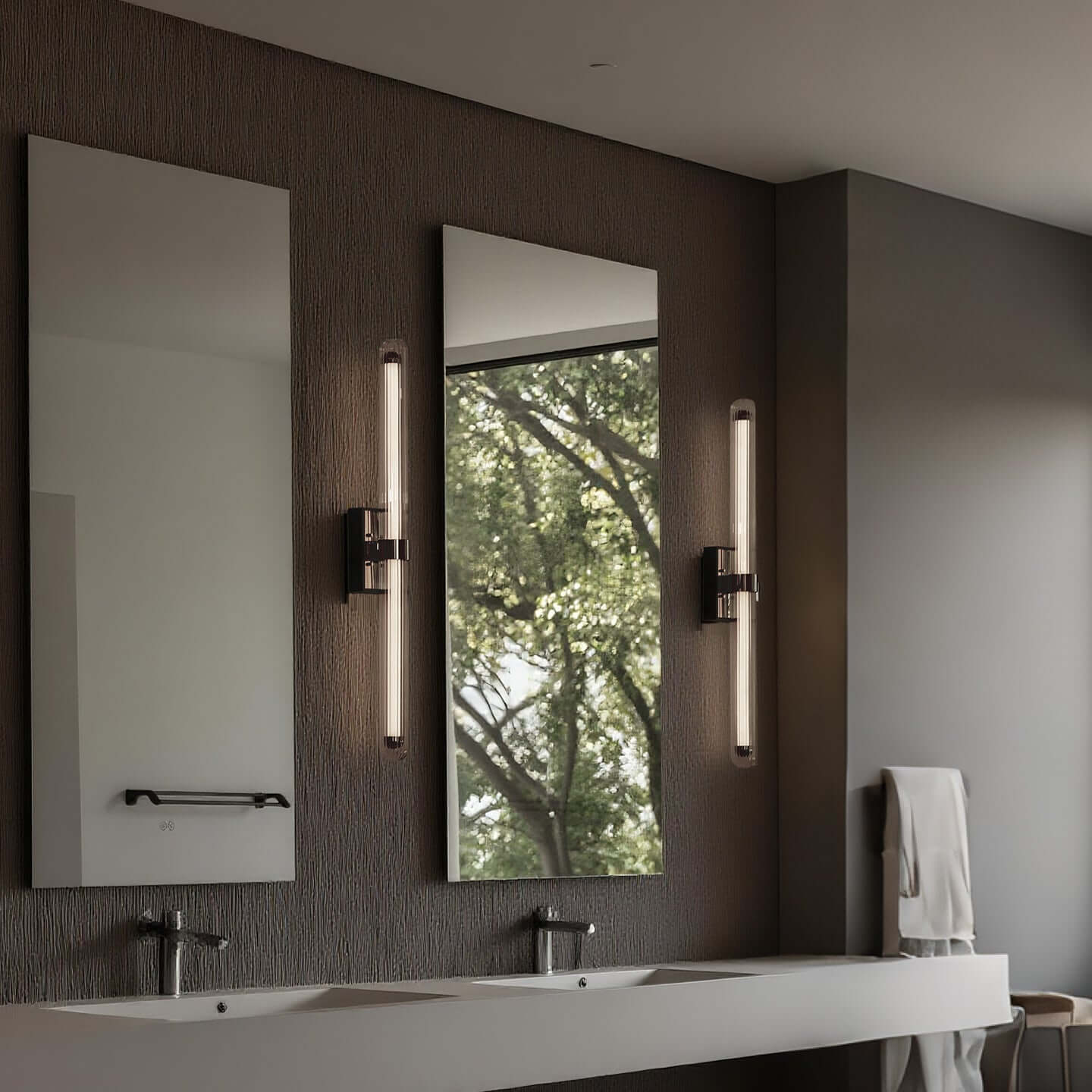 Modern Linear LED Wall Light - Dimmable Color Temperature Adjustable
