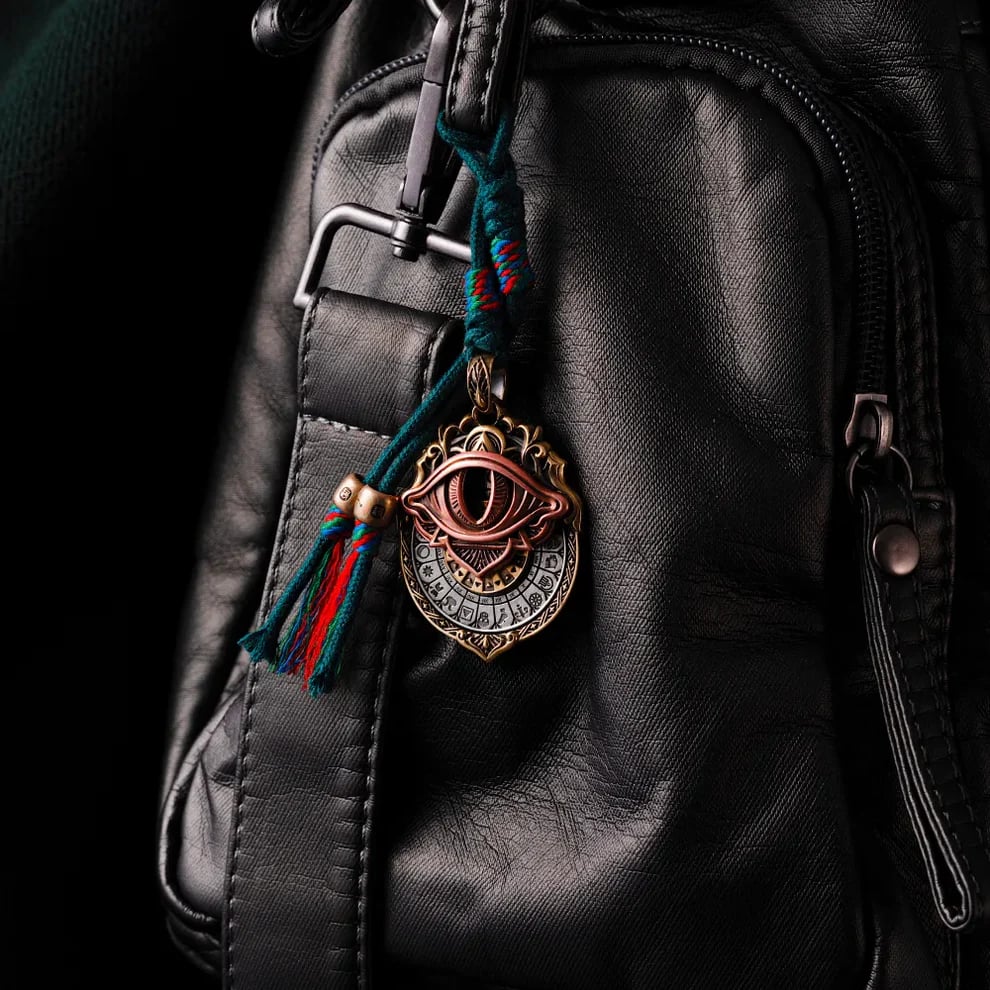 🔥👁️‍🗨️Handmade Tarot Vision Pendant: Connect to Cosmic Wisdom Anytime(Cheat Sheet Included)