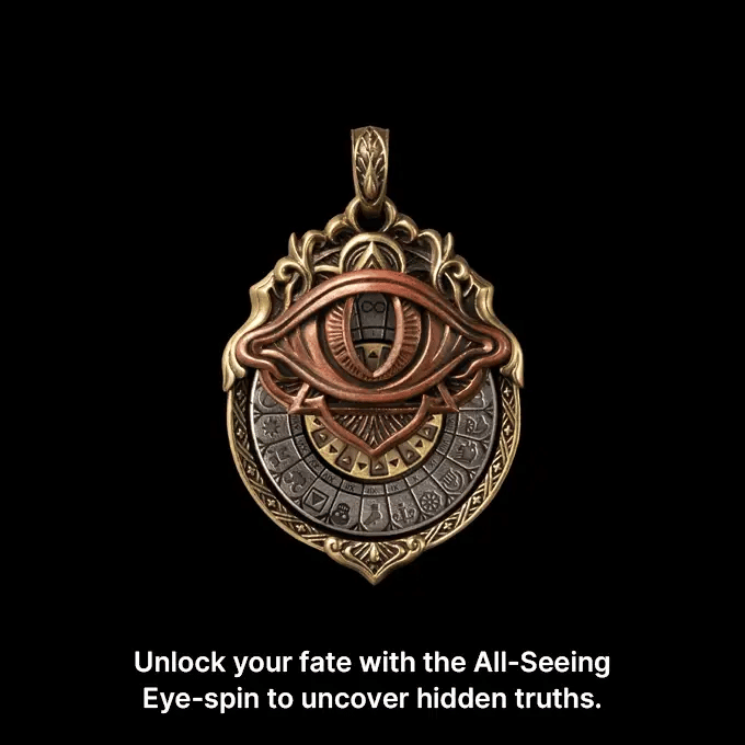 🔥👁️‍🗨️Handmade Tarot Vision Pendant: Connect to Cosmic Wisdom Anytime(Cheat Sheet Included)